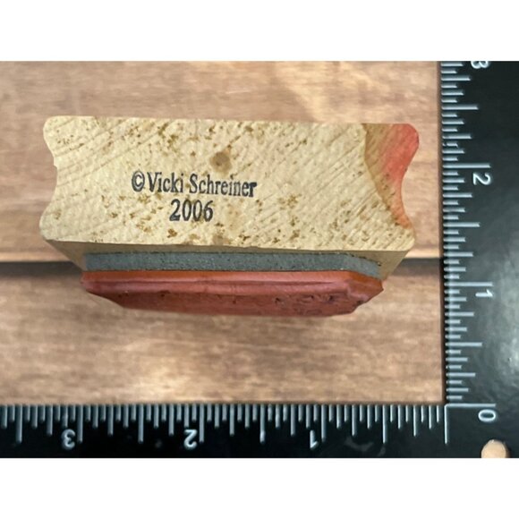 Vicki Schreiner Heart And Arrow Boxer Shorts Rubber Stamp Great Impressions F310 - Picture 5 of 6